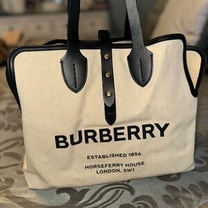 Burberry Canvas Horseferry Tote
